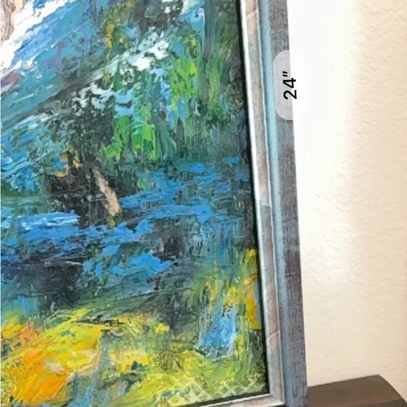 🆕 “Koi Serenity” Orig Oil Painting on Canvas Signed by Artist 🧑‍🎨 Harmony - Picture 5 of 16
